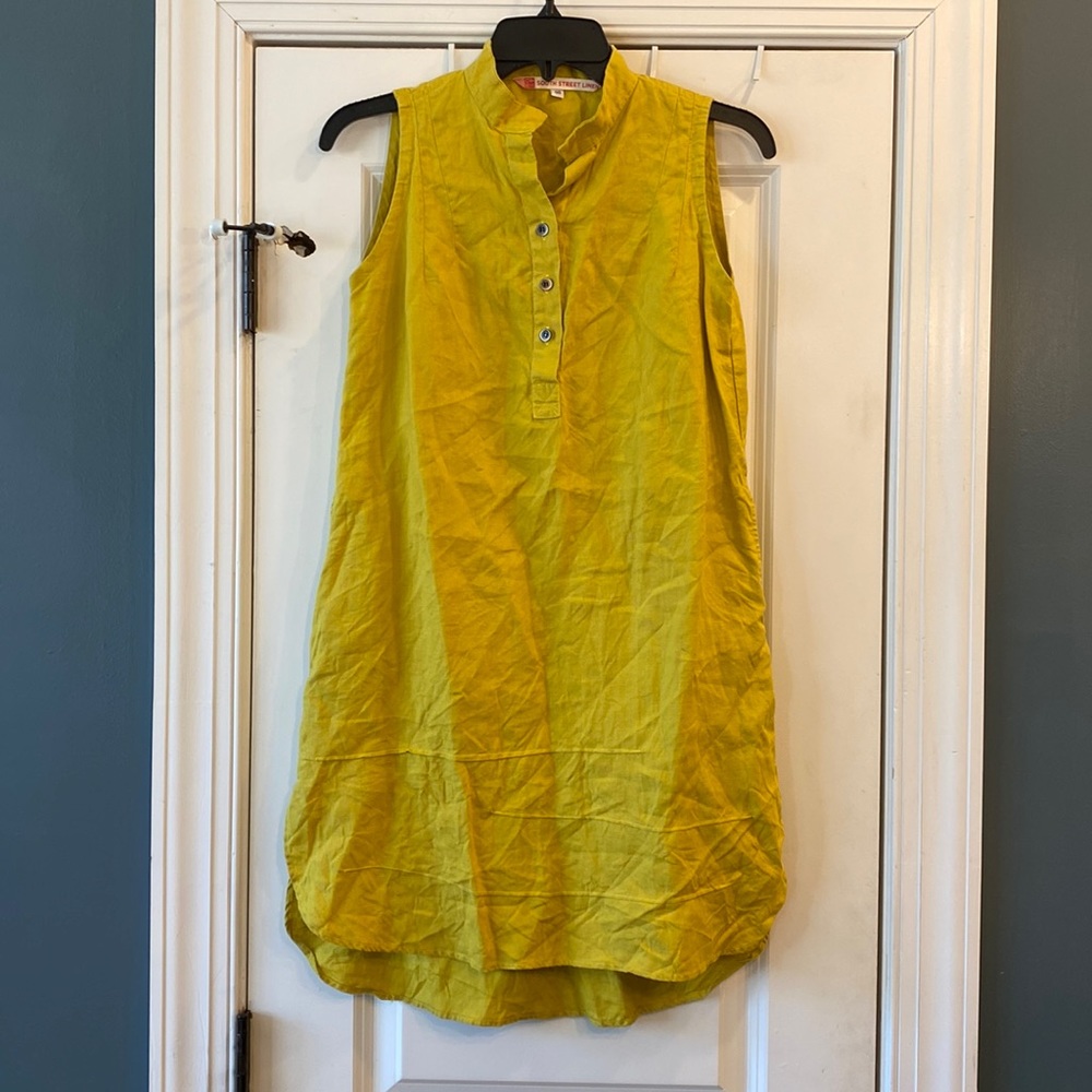 South Street Linen Jane Tunic Shirt Dress 00 US 2/4
Lagenlook Shift Pockets